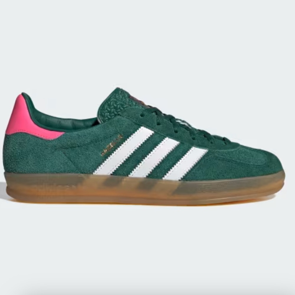 Adidas Gazelle indoor green and lucid pink